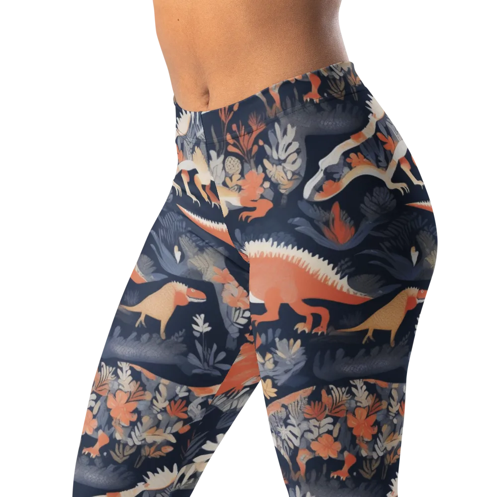 Fossil Garden on Leggings — Left Front