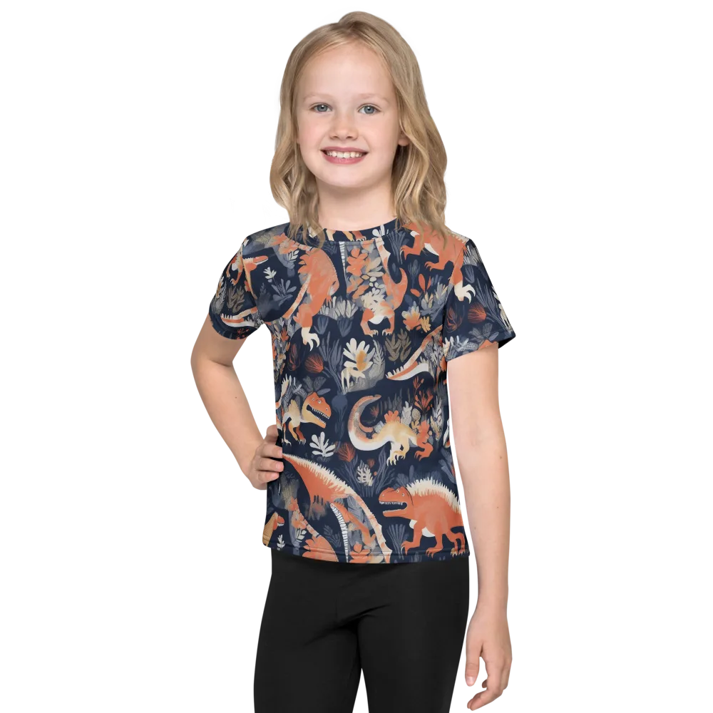 Fossil Garden on Kids Crew Neck T-Shirt — Front
