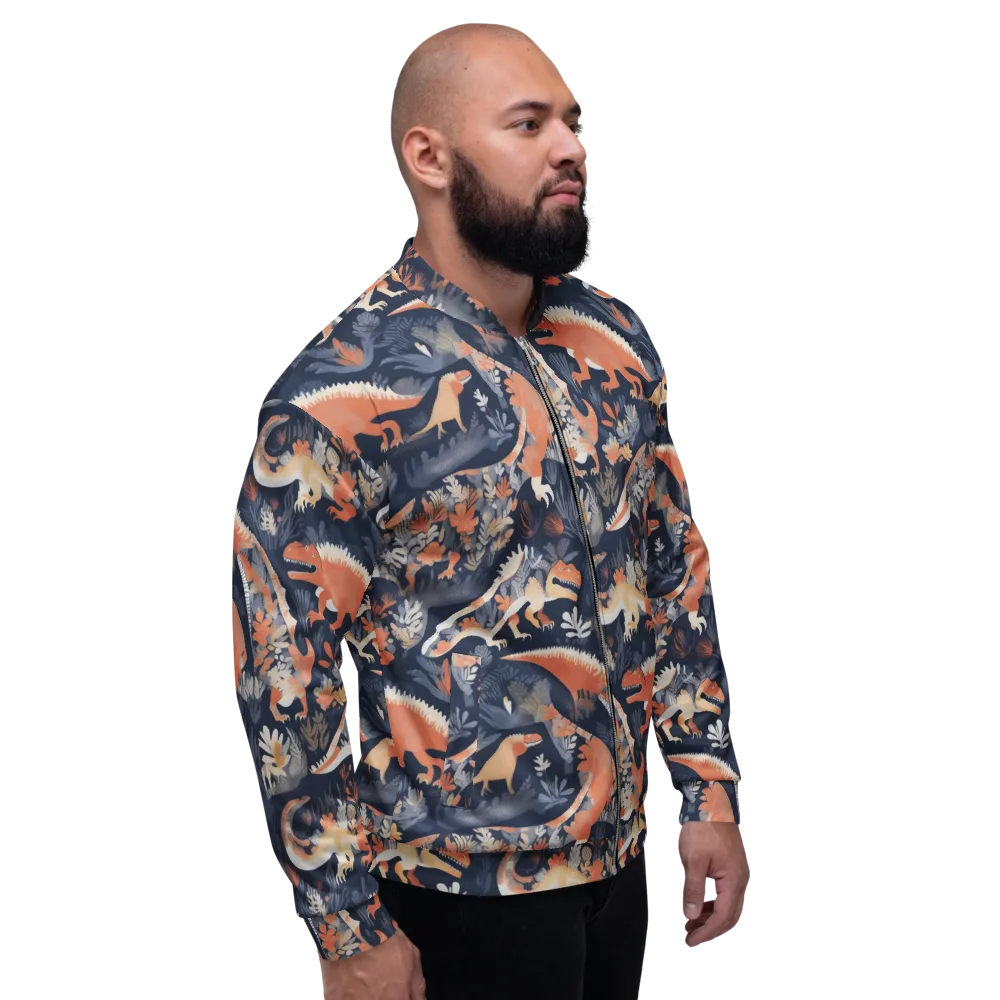 Fossil Garden on Bomber Jacket — Right