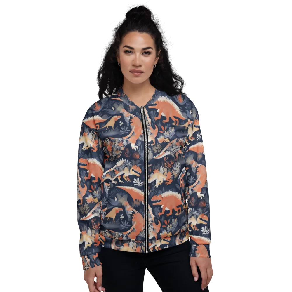 Fossil Garden on Bomber Jacket — Front