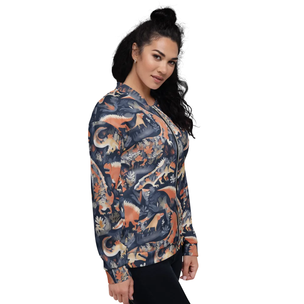 Fossil Garden on Bomber Jacket — Right