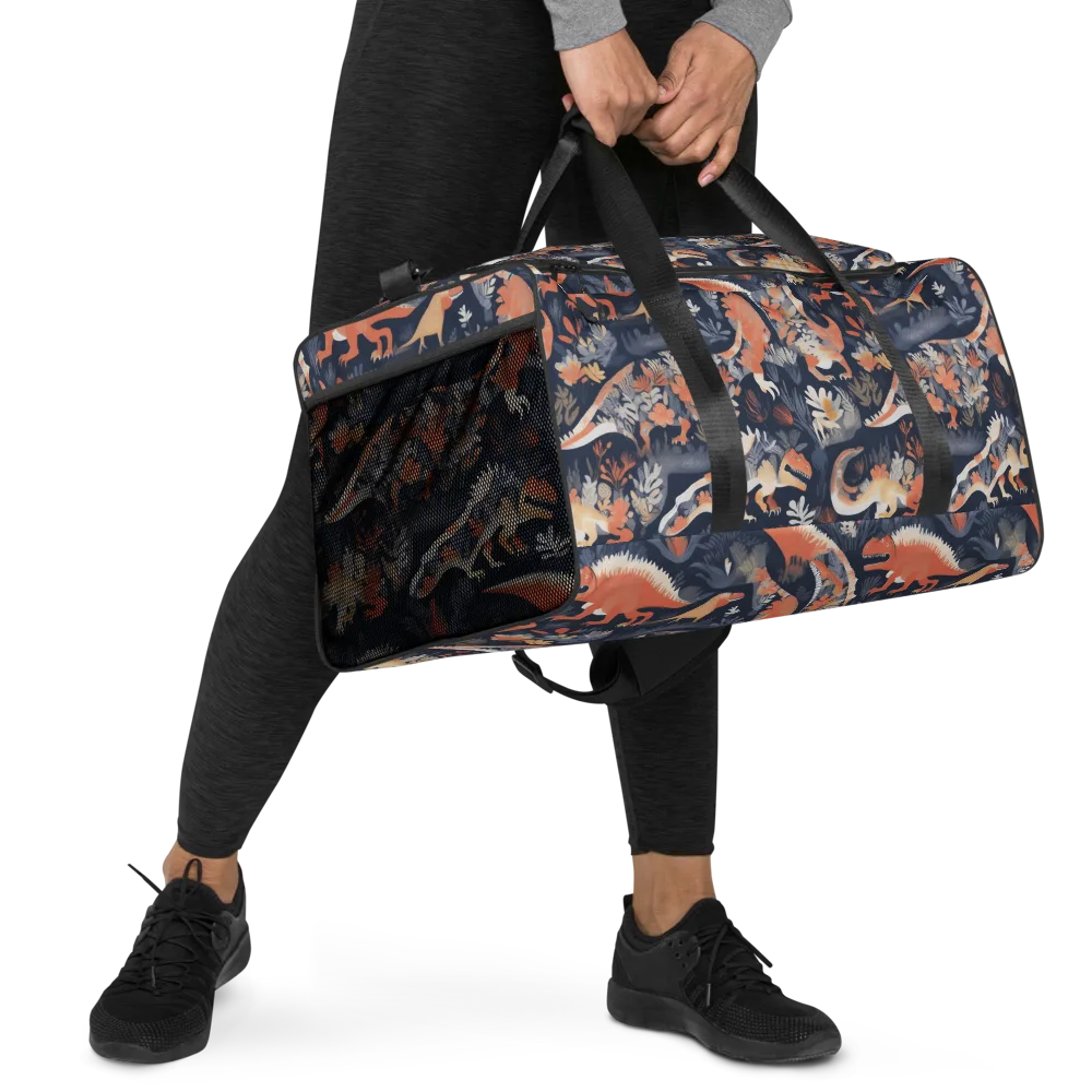 Fossil Garden on Duffle Bag — Right Front