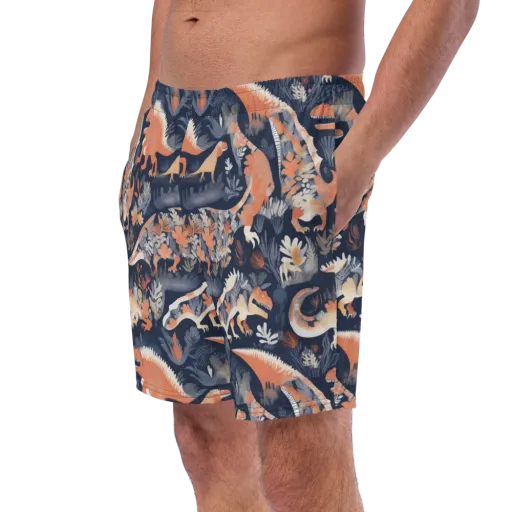 Fossil Garden on a Swim Trunks