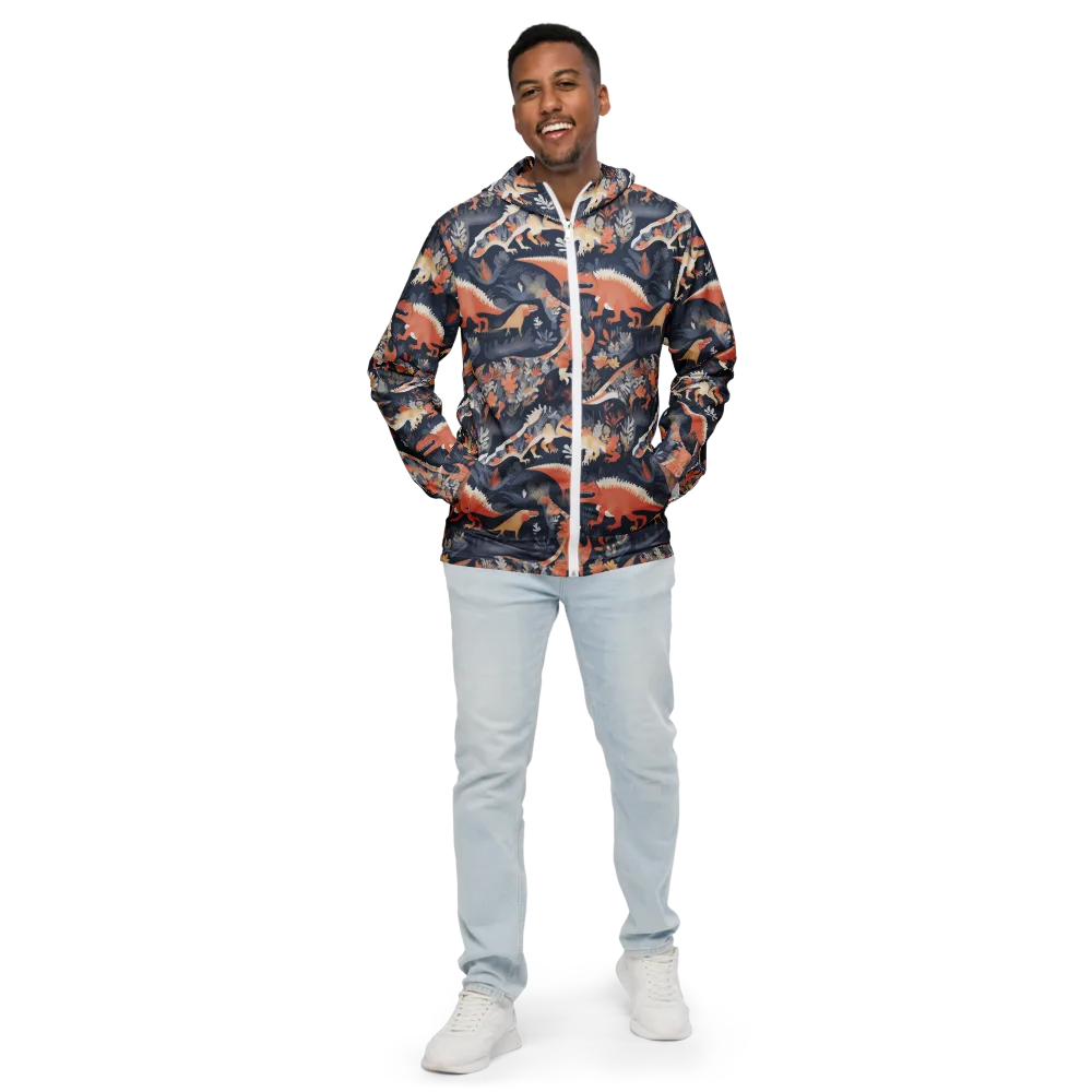 Fossil Garden on Men's Windbreaker — Front