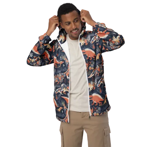 Fossil Garden on a Men's Windbreaker