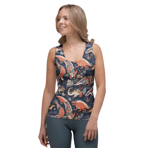 Fossil Garden on a Women's Tank Top