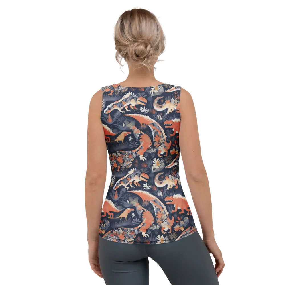 Fossil Garden on Women's Tank Top — Back