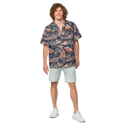 Fossil Garden on a Button Shirt