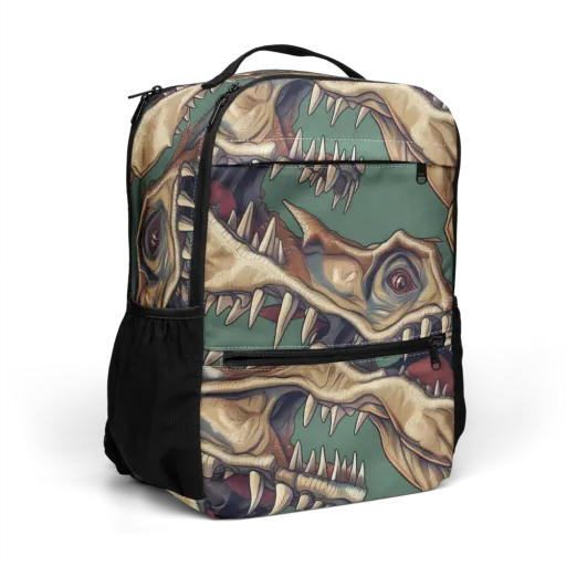 Cretaceous Clash on a Utility Backpack