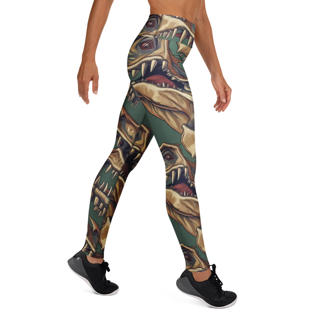 Cretaceous Clash on Yoga Leggings — Right