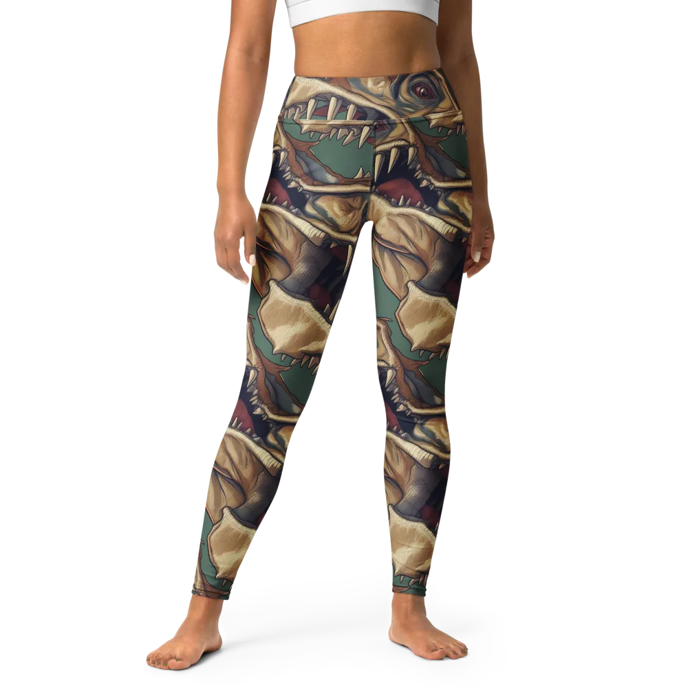 Cretaceous Clash on Yoga Leggings — Front