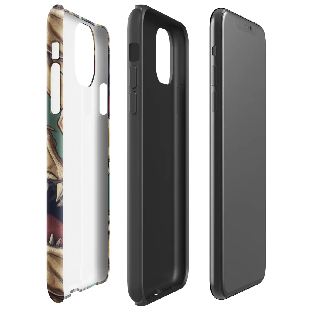 Cretaceous Clash on Tough Case for iPhone® — Right