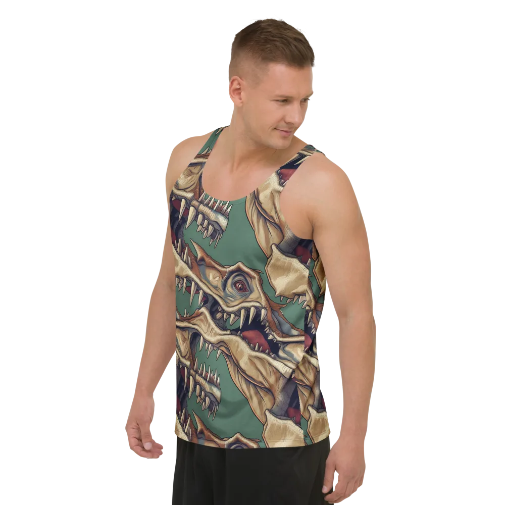 Cretaceous Clash on Men's Tank Top — Left Front