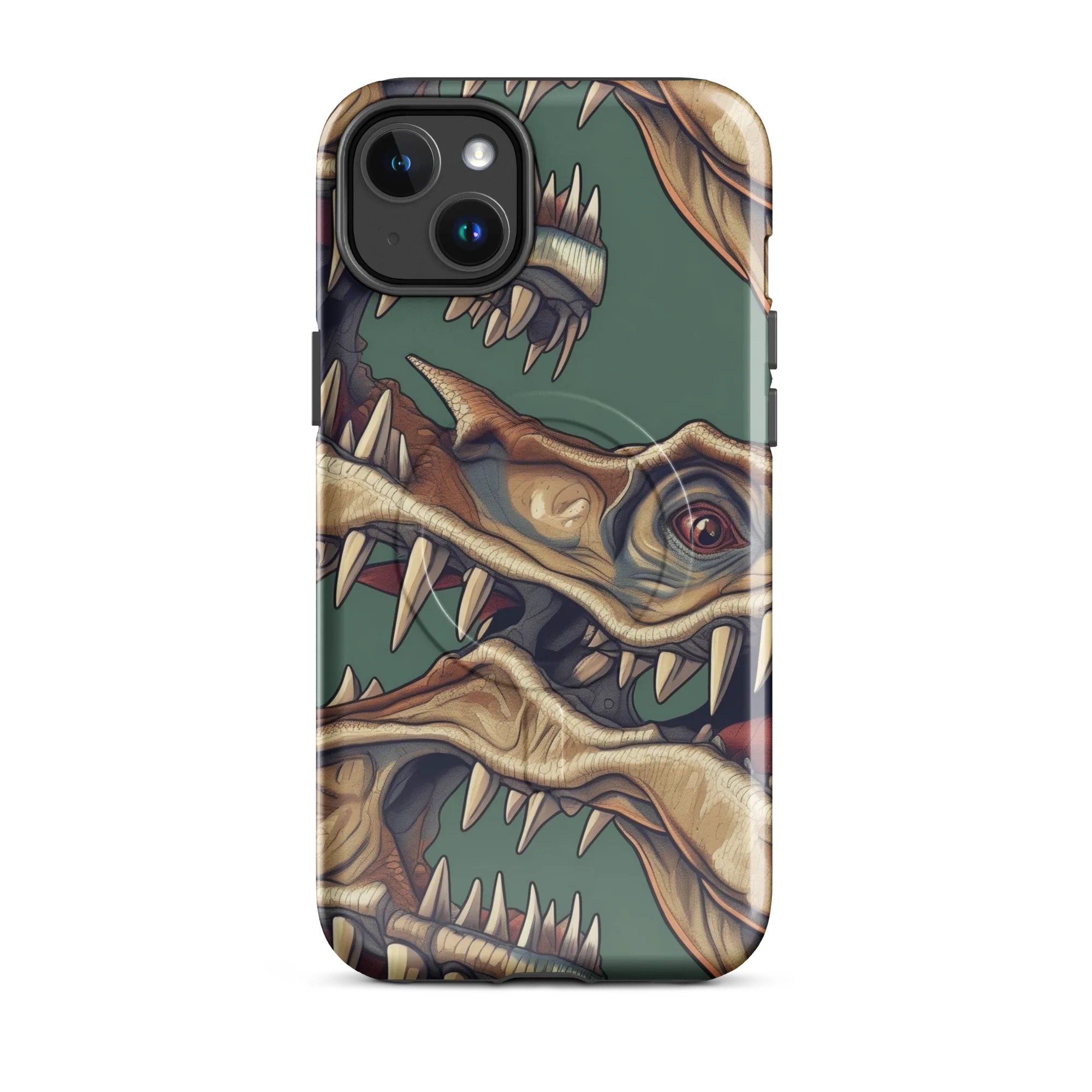 Cretaceous Clash on MagSafe Tough Case for iPhone® — Front