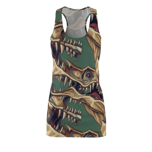 Cretaceous Clash on a Racerback Dress