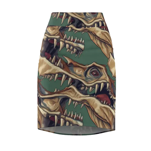 Cretaceous Clash on a Pencil Skirt