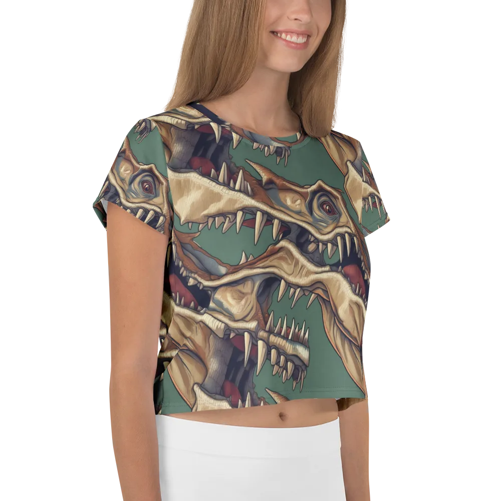 Cretaceous Clash on Crop Tee — Right