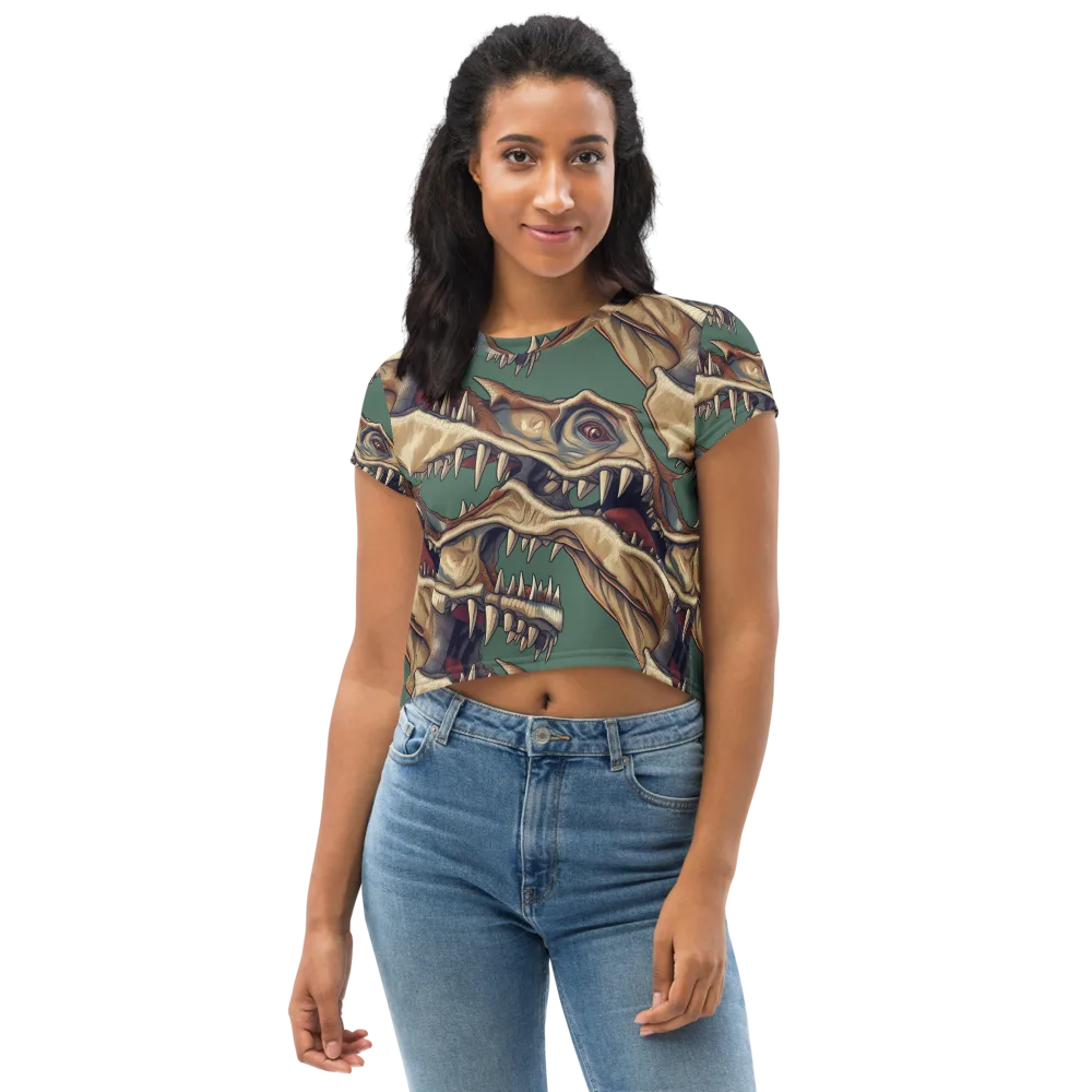Cretaceous Clash on Crop Tee — Front