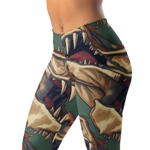 Cretaceous Clash on a Leggings