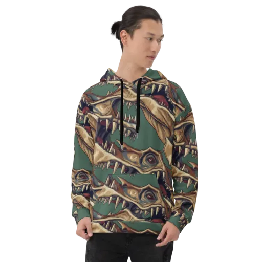 Cretaceous Clash on a Hoodie