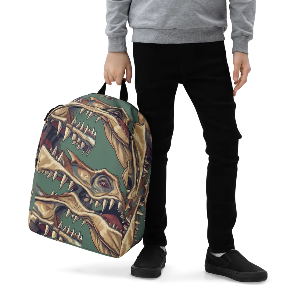 Cretaceous Clash on Minimalist Backpack — Zoomed-in