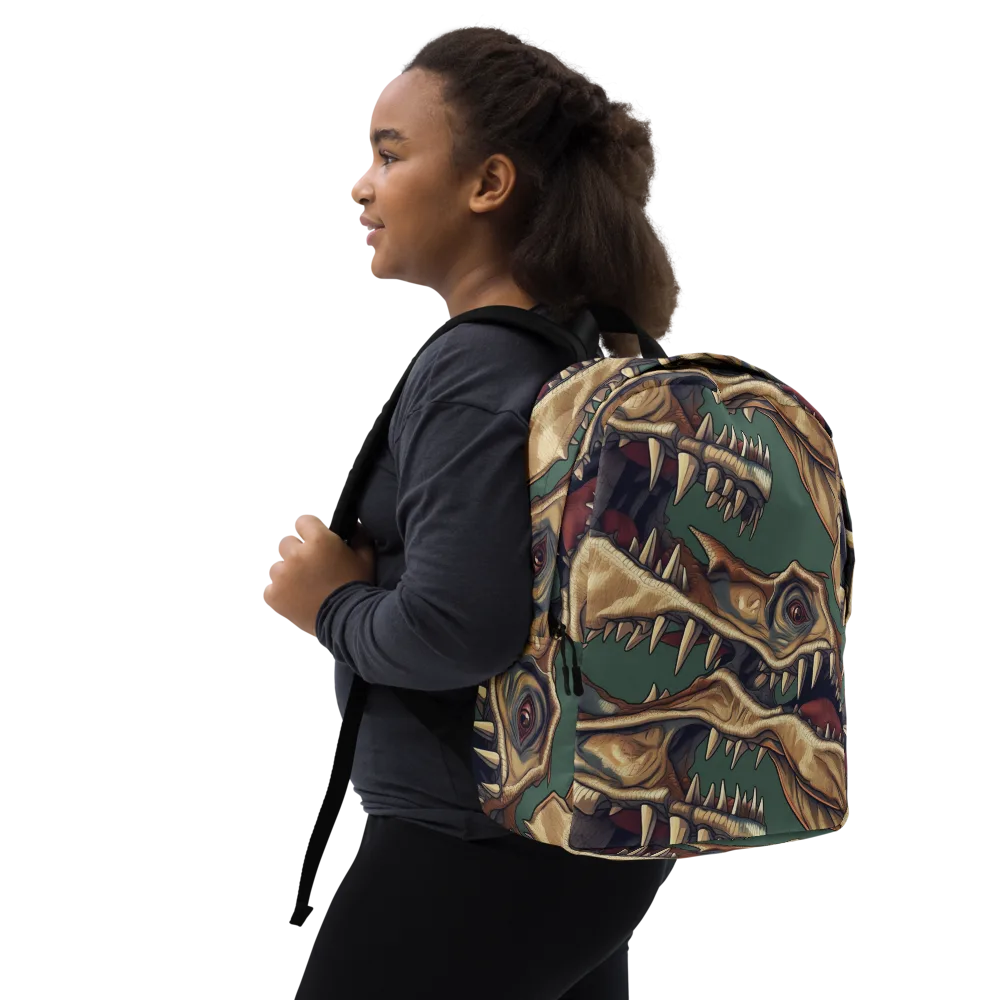 Cretaceous Clash on Minimalist Backpack — Right Front