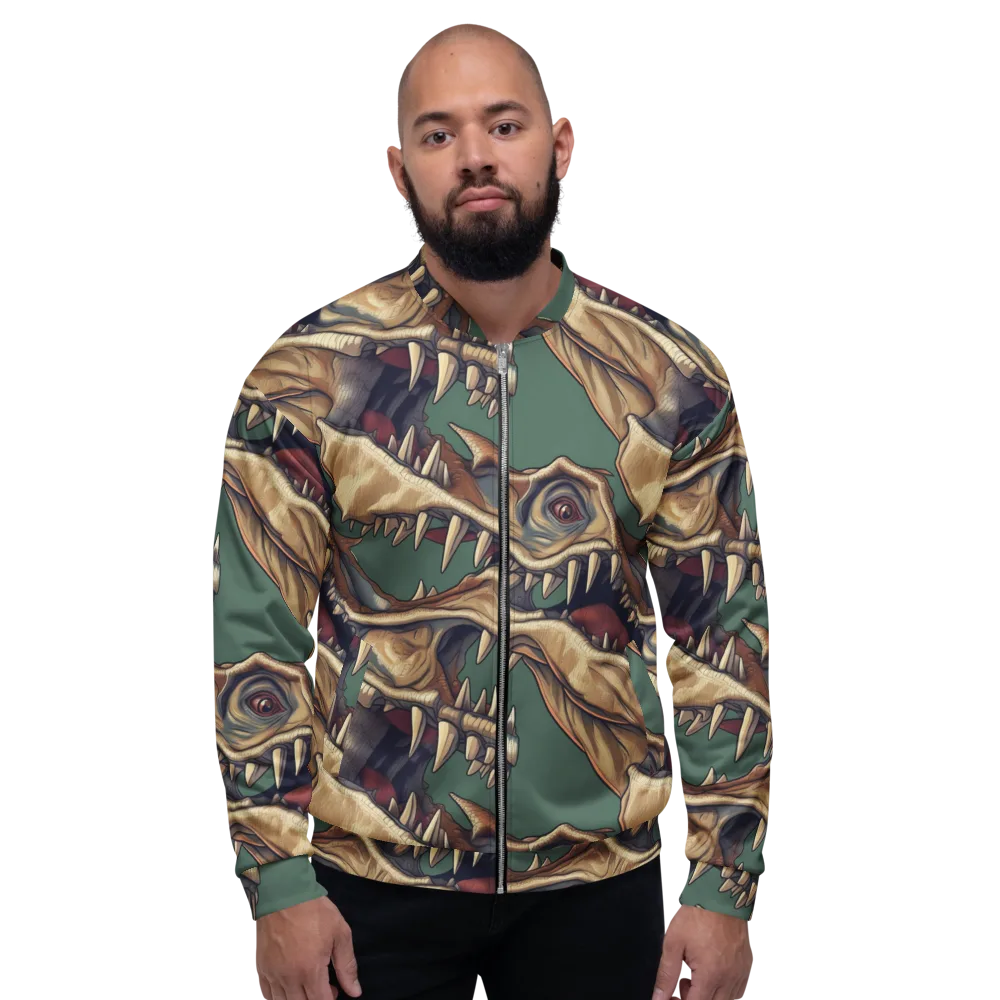 Cretaceous Clash on Bomber Jacket — Front