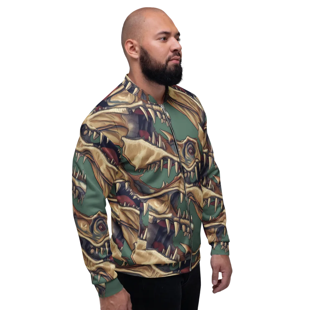Cretaceous Clash on Bomber Jacket — Right