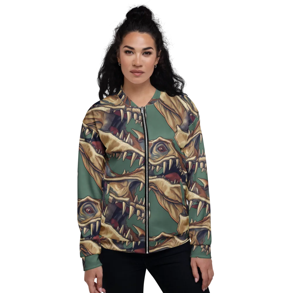 Cretaceous Clash on Bomber Jacket — Front