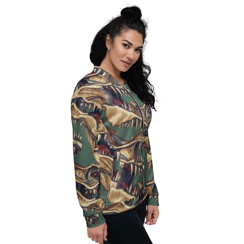 Cretaceous Clash on Bomber Jacket — Right