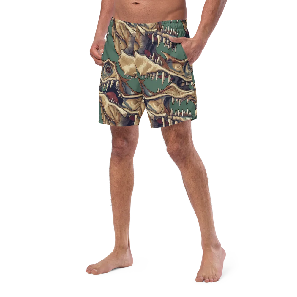 Cretaceous Clash on Swim Trunks — Left Front