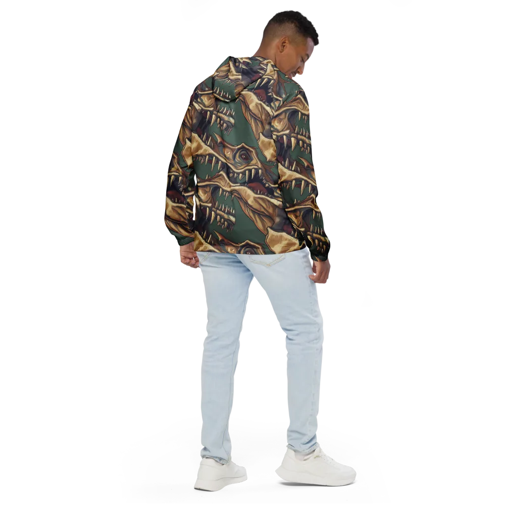 Cretaceous Clash on Men's Windbreaker — Back