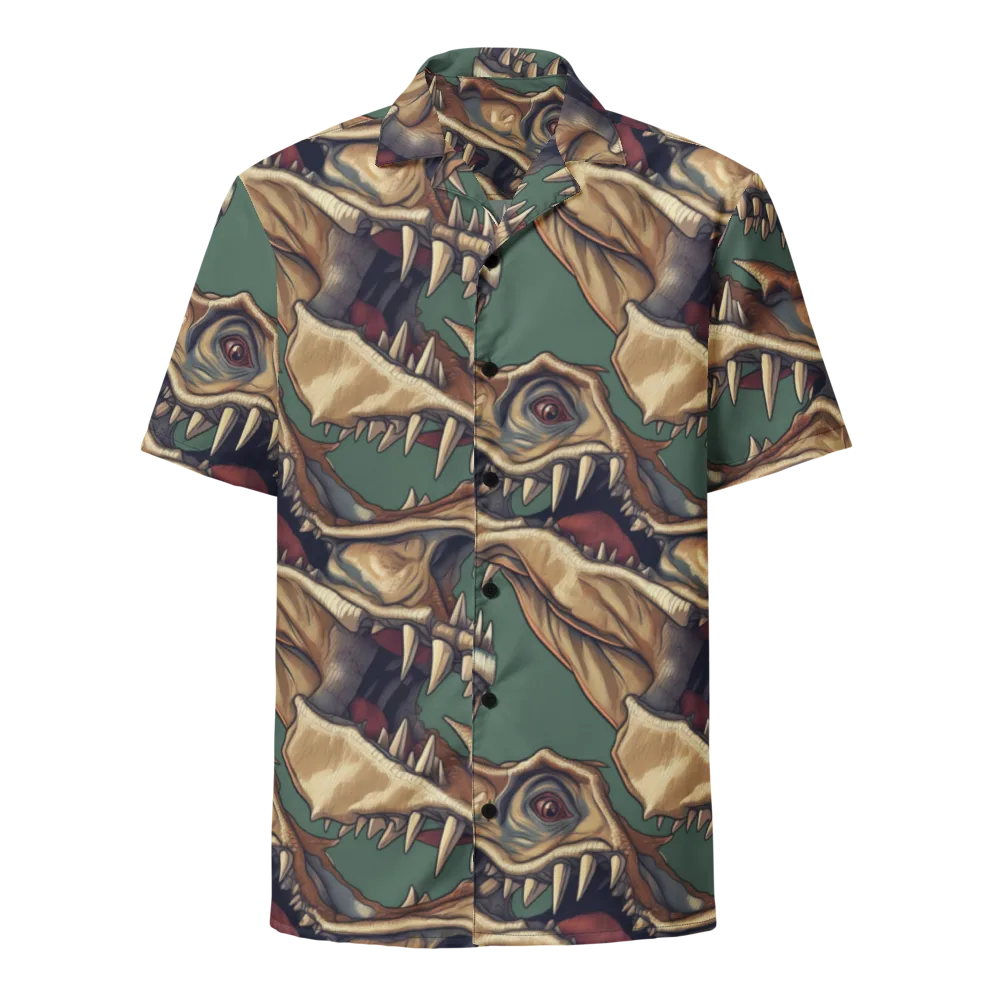Cretaceous Clash on Button Shirt — Front