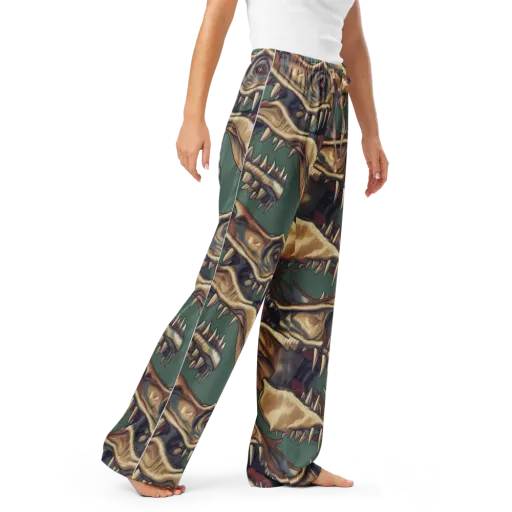 Cretaceous Clash on a Women's Pajama Pants