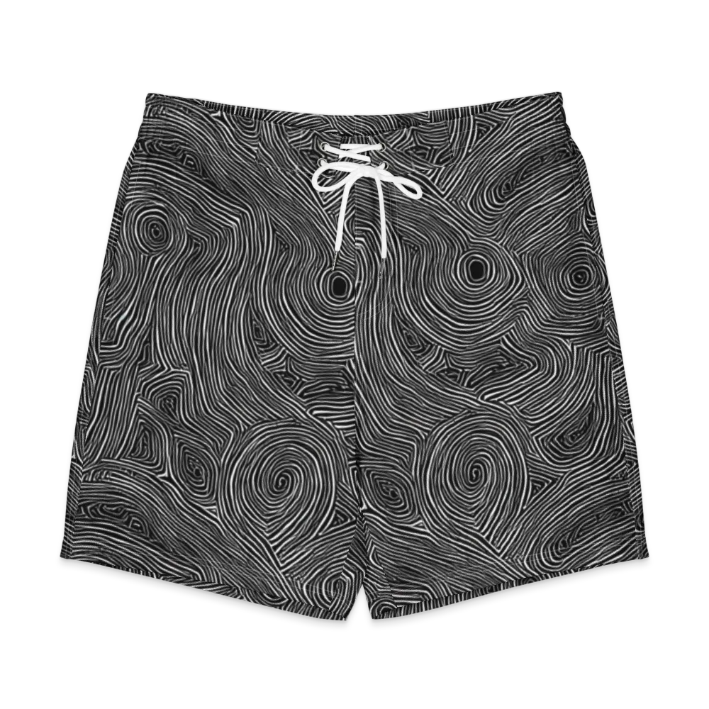 Inkwood Orbit on Men's Board Shorts — Front