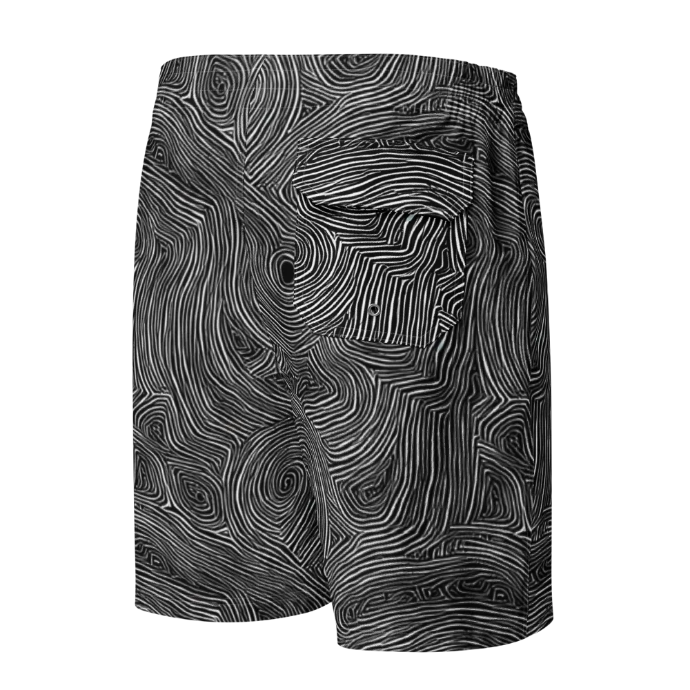 Inkwood Orbit on Men's Board Shorts — Back
