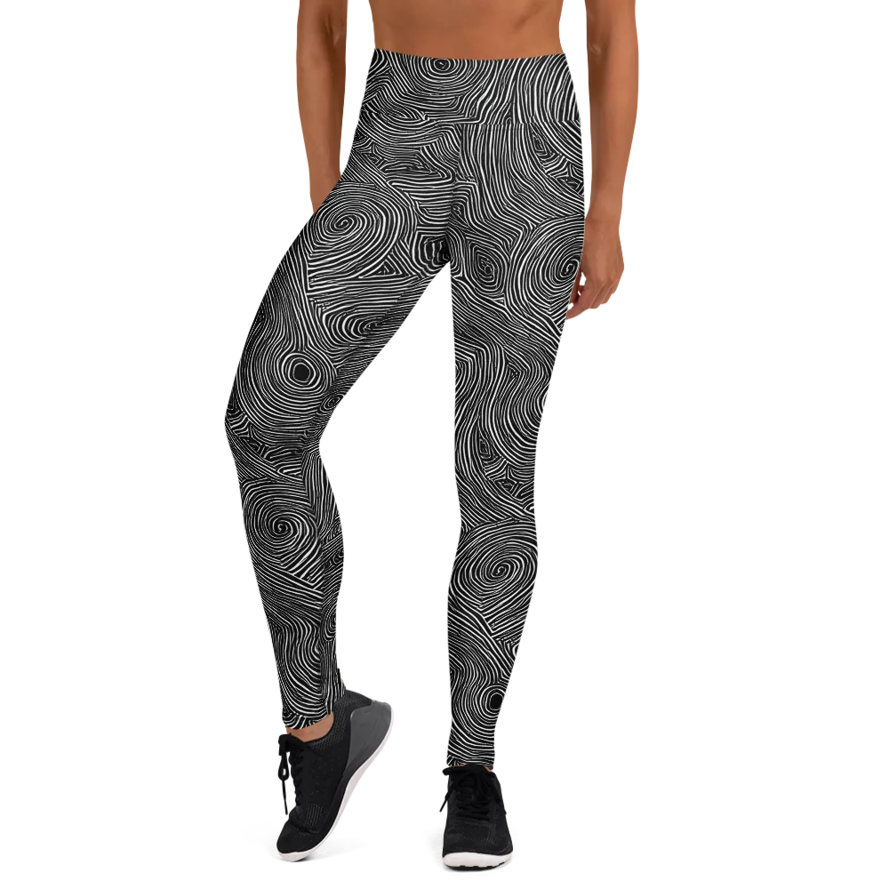 Inkwood Orbit on Yoga Leggings — Front