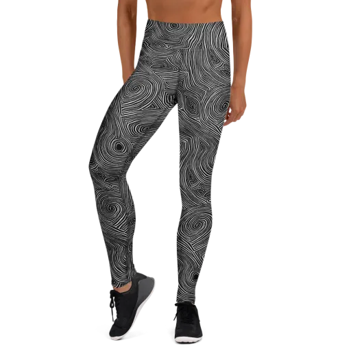 Inkwood Orbit on a Yoga Leggings