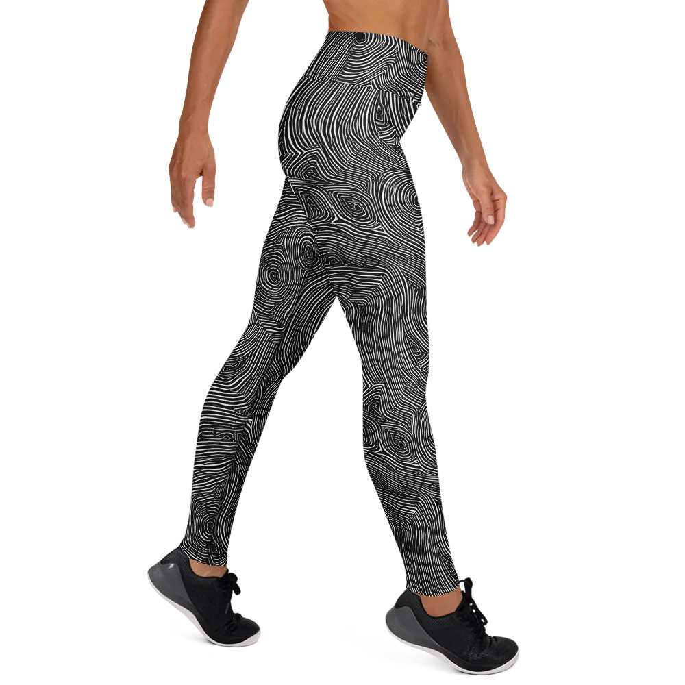 Inkwood Orbit on Yoga Leggings — Right