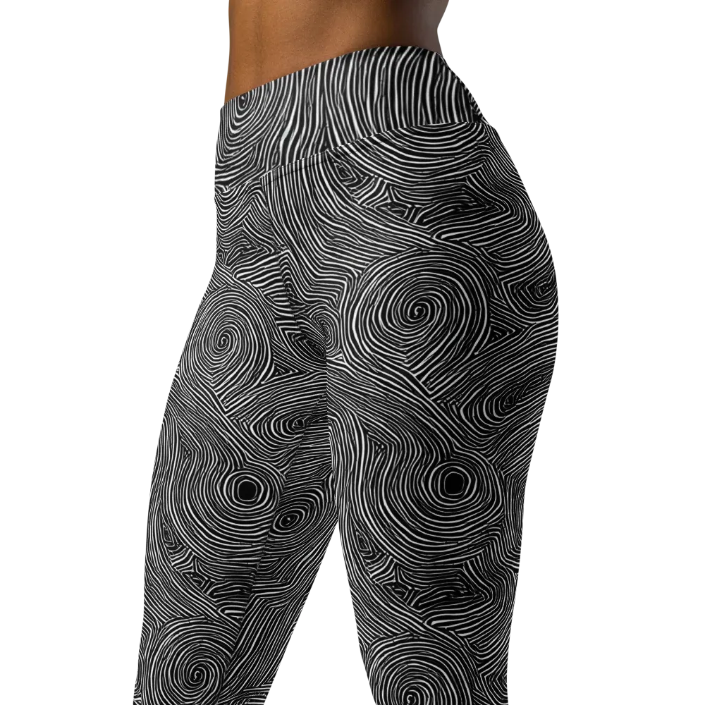 Inkwood Orbit on Yoga Leggings — Left Front