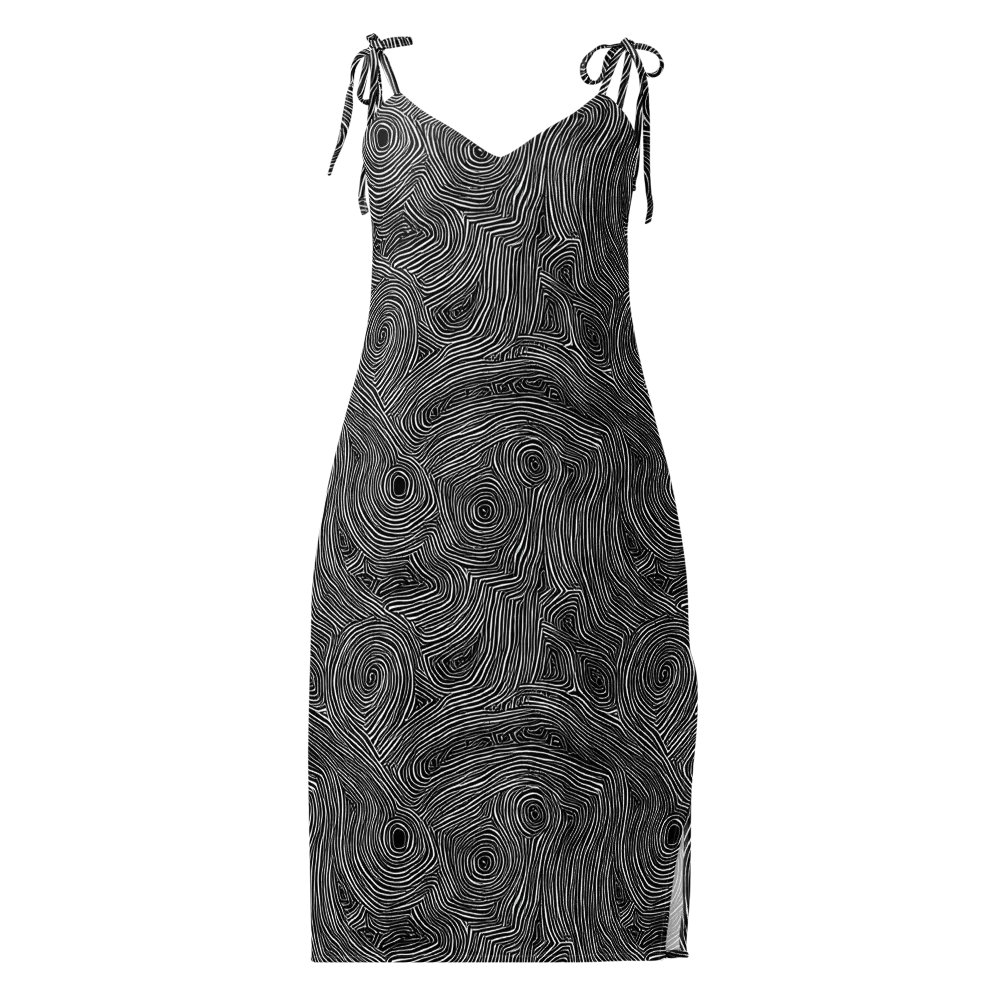 Inkwood Orbit on Slip Dress — Front