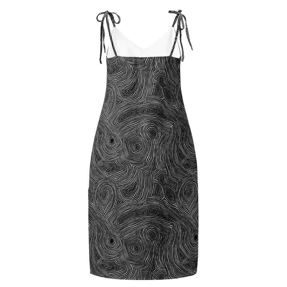 Inkwood Orbit on Slip Dress — Back