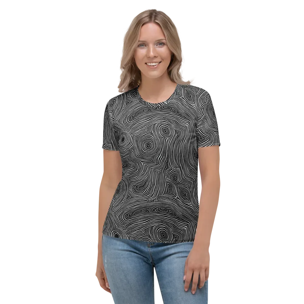 Inkwood Orbit on Women's Crew Neck T-Shirt — Front