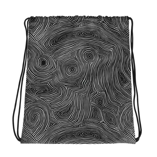Inkwood Orbit on a Drawstring Bag