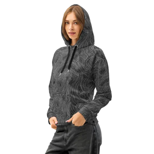 Inkwood Orbit on a Cotton Hoodie