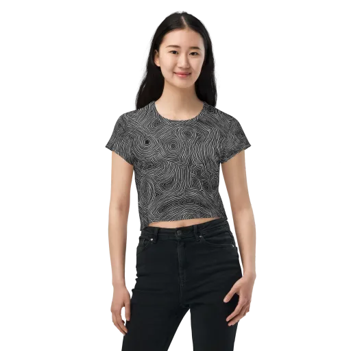 Inkwood Orbit on a Crop Tee