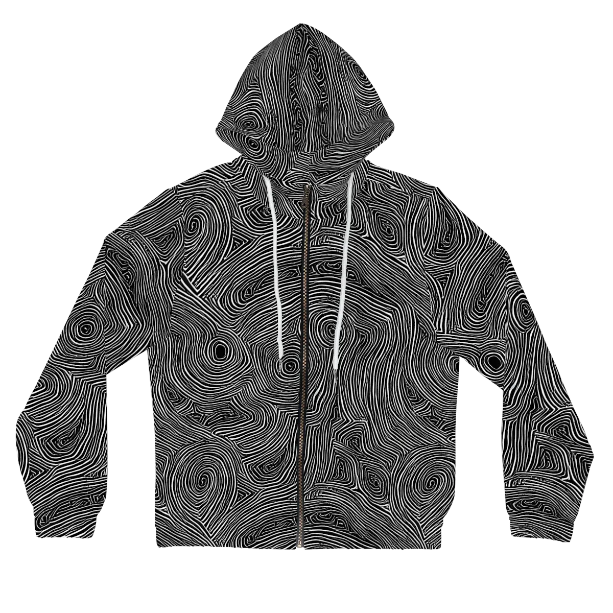 Inkwood Orbit on Women's Full-Zip Hoodie — Front