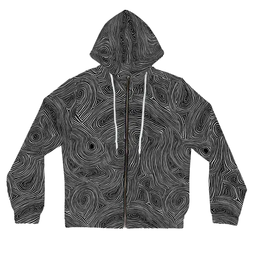 Inkwood Orbit on a Women's Full-Zip Hoodie
