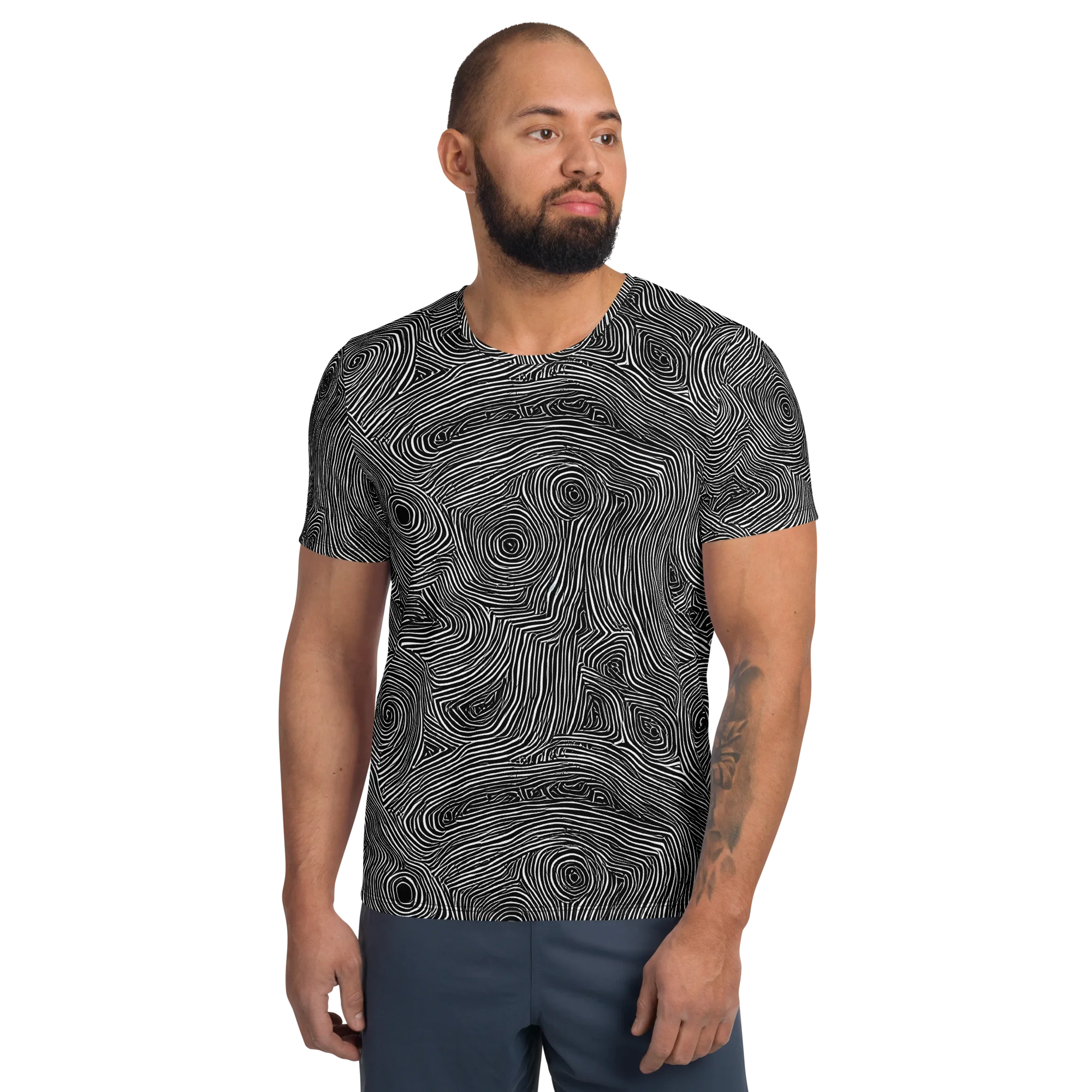 Inkwood Orbit on Men's Athletic T-Shirt — Front