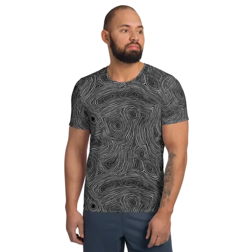 Inkwood Orbit on a Men's Athletic T-Shirt
